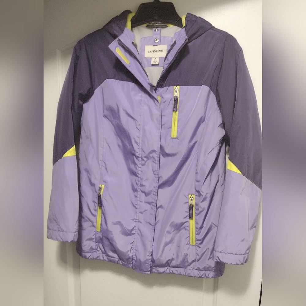 Lands End girls coat, wind proof and water proof.